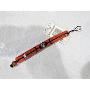 NBA Brooklyn Nets Basketball Brown w/Black Stripes Bracelet by GameWear